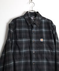 2000s "carhartt" l/s cotton flannel checked shirt