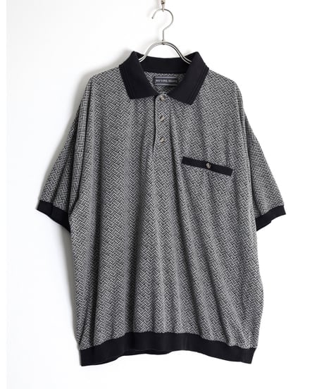 1990s "DAVID TAYLOR" s/s designed polo shirt