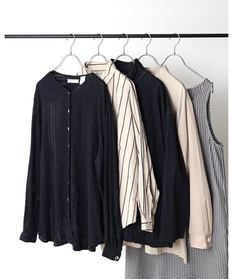 "Wilroy" l/s bandcollar shirt