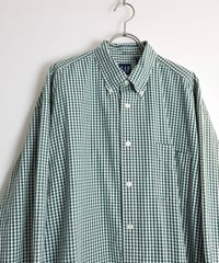 2000s "GAP" l/s cotton checked shirt
