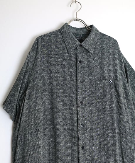 1990s-2000s "Marc Edwards" s/s rayon designed shirt