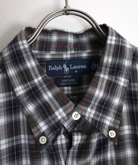 1990s "polo ralph lauren" s/s box silhouette shirt