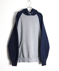 2000s "RUSSELL" two-tone designed hoodie