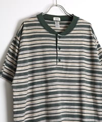 1990s-2000s "JIM" henry neck border t-shirt