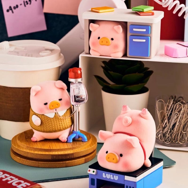 lulu 新作　Office　ボックス（8個）スペシャル有り 最新作 TOYZEROPLUS 子豚Lulu オフィス office トレーディング