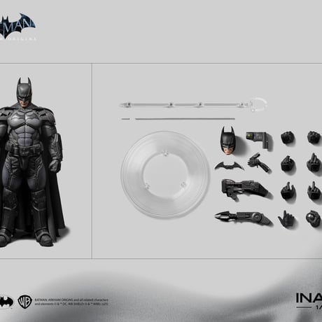 予約品　inart バットマン（バットマン：アーカム・ビギンズ）1/12 スケール アクションフィギュア
