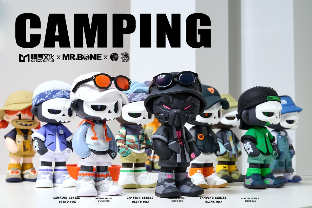MR.BONE ミスターボーン キャンプシリーズ トレーディングフィギュア 9体 MR.BONE(ミスターボーン) キャンプシリーズ トレーディング