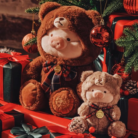 TOYZEROPLUS×CICI'S STORY 子豚 LULU クリスマス　テディーベア　25CM