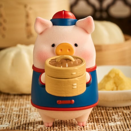 最新作　TOYZEROPLUS 子豚Lulu lu  table トレーディングフィギュア  中華