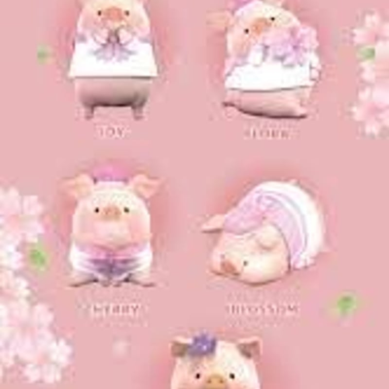 【未開封】tretoy 子豚lulu さくら、フィットネス、オリジナル2 未開封】tretoy 子豚lulu さくら、フィットネス、オリジナル2