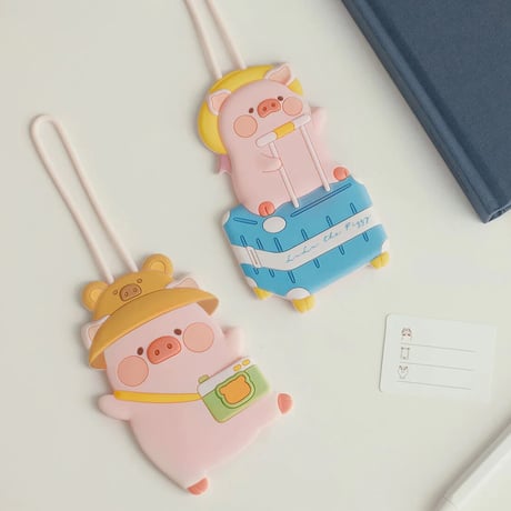 Lulu子豚 LULU THE PIGGY FIND YOUR WAY - スーツケースタグ