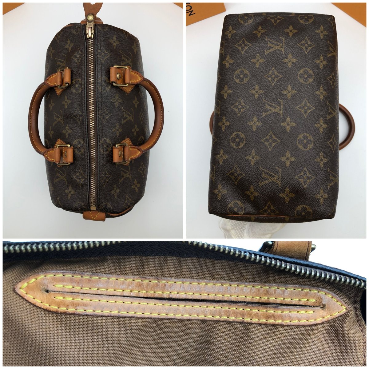 LOUIS VUITTON ルイヴィトン スピーディ25 モノグラム ハンドバッグ ...