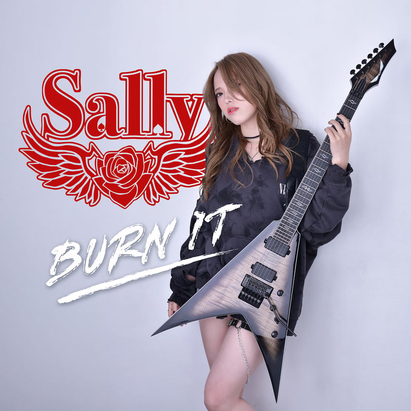 Sally CD BURN IT + 直筆サイン入り写真2枚 +フライヤー2枚 Sally 1st Album 