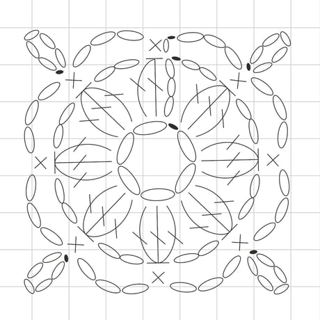 かぎ針編みの記号集KAKU