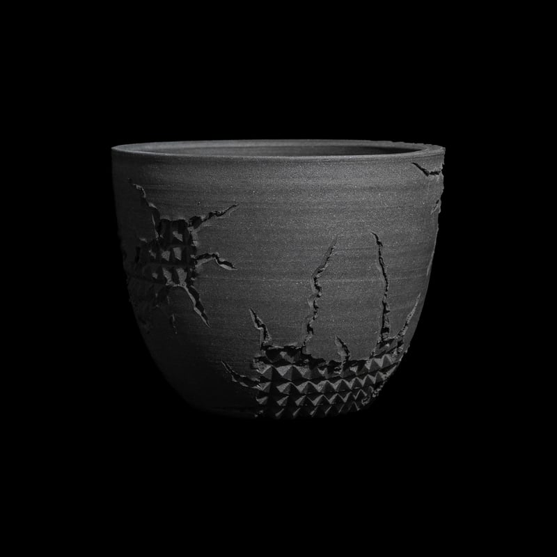 美原良 陶器鉢 狼煙 bowl | Ducks ( plants. )