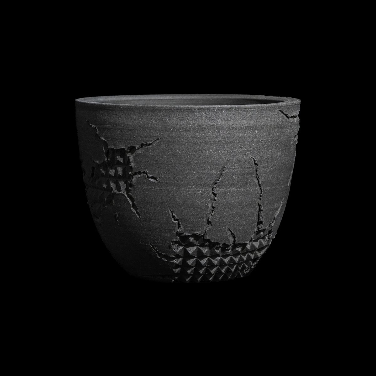 美原良 陶器鉢 狼煙 bowl | Ducks ( plants. )