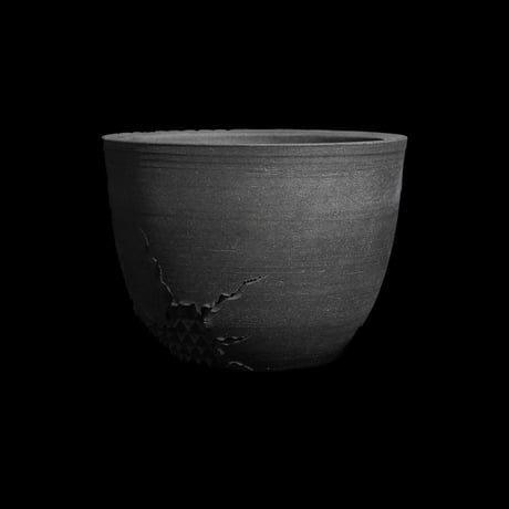 美原良 陶器鉢 遠雷 bowl