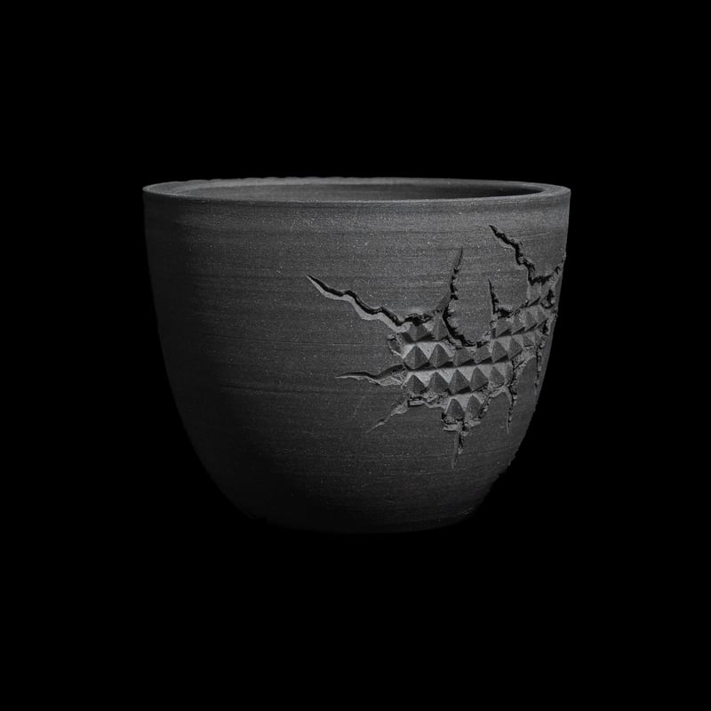 美原良 陶器鉢 狼煙 bowl | Ducks ( plants. )