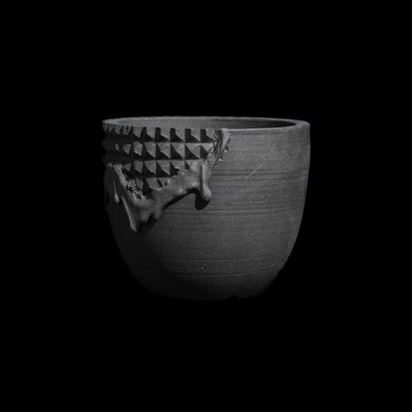 美原良 陶器鉢 雲龍 bowl