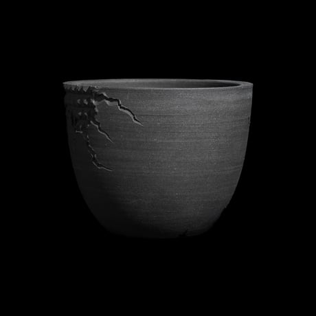 美原良 陶器鉢 狼煙 bowl