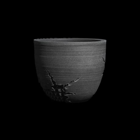 美原良 陶器鉢 遠雷 bowl
