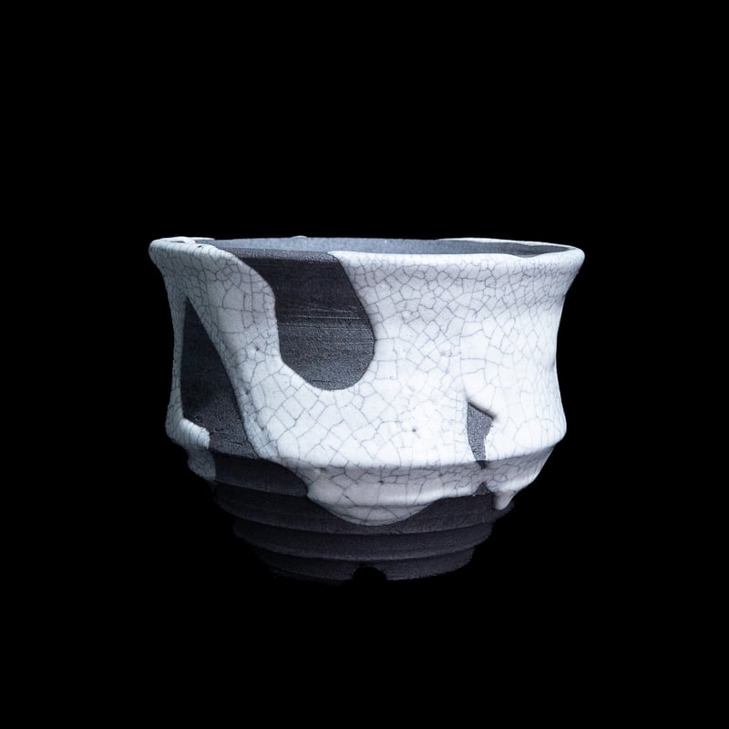 かみ山陶器 白マット貫入ソリ | Ducks ( plants. )