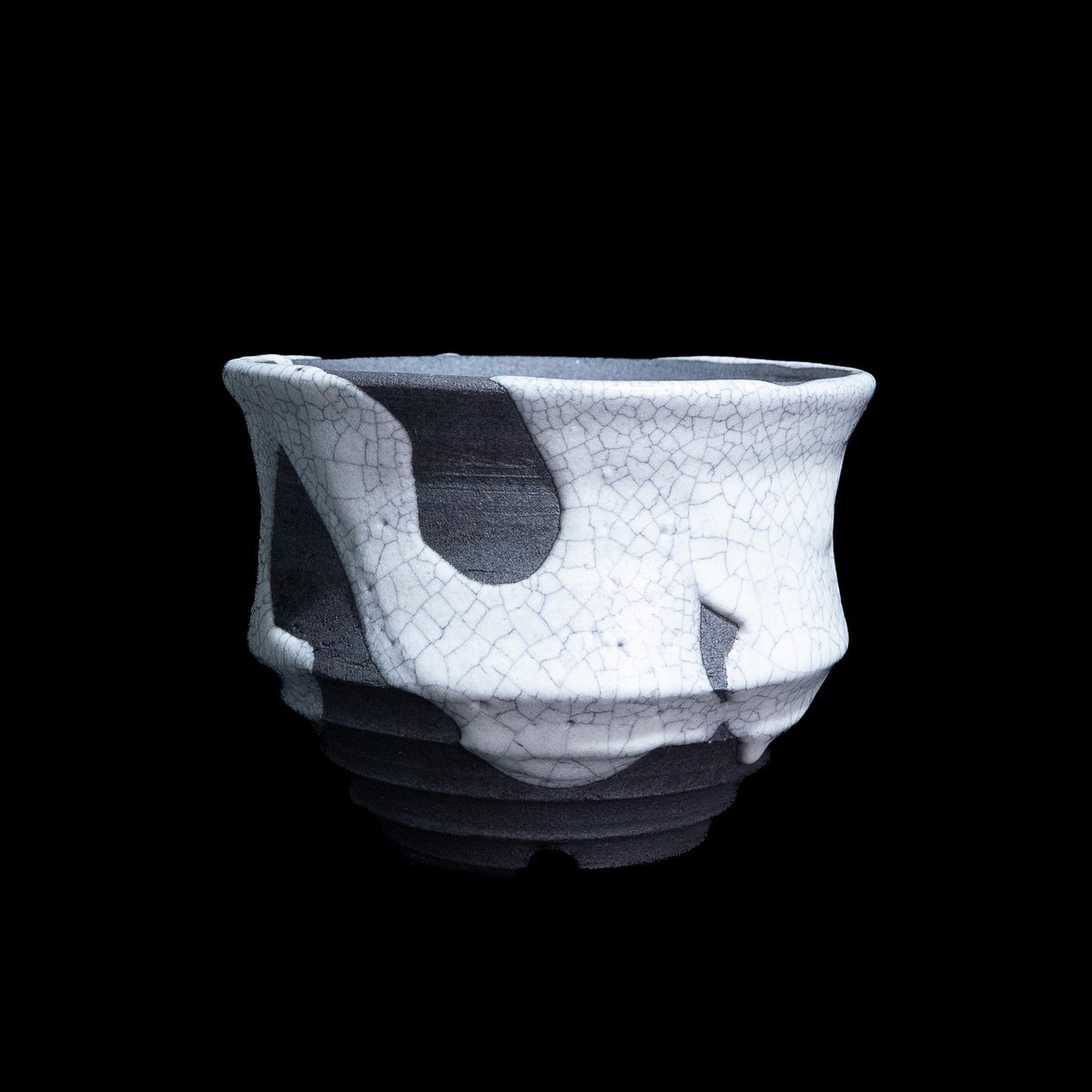 かみ山陶器 白マット貫入ソリ | Ducks ( plants. )