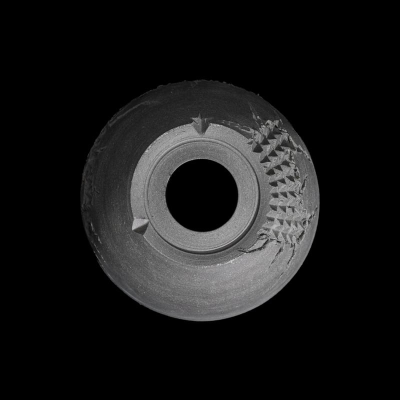 美原良 陶器鉢 遠雷 bowl | Ducks ( plants. )