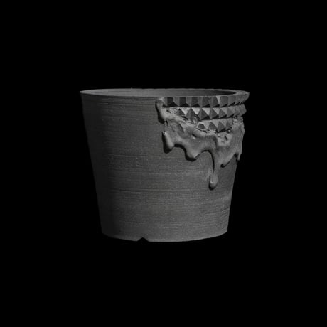 美原良 陶器鉢 雲龍 cylinder