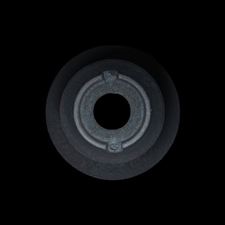 かみ山陶器 黒鉄釉中深ソリ鉢