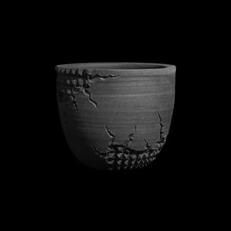 美原良 陶器鉢 遠雷 bowl