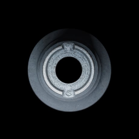 かみ山陶器 黒鉄釉波形鉢