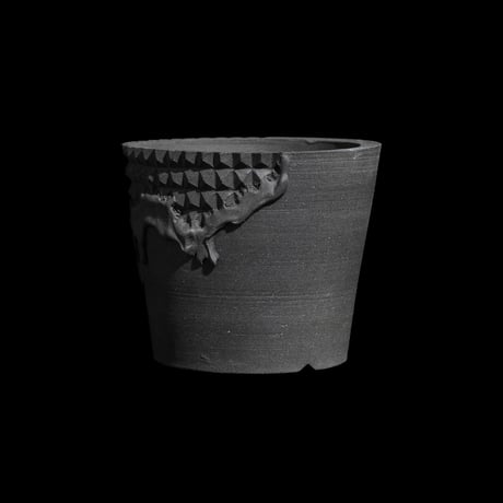 美原良 陶器鉢 雲龍 cylinder