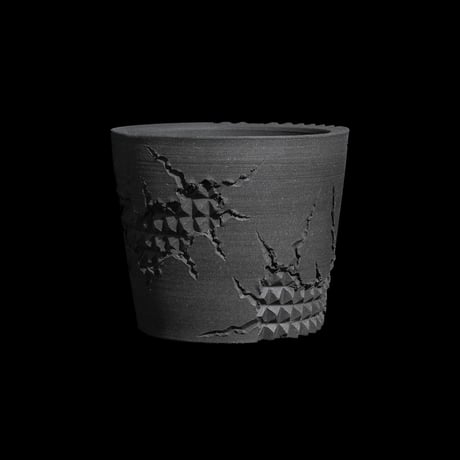 美原良 陶器鉢 狼煙 cylinder