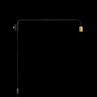 DRAW A LINE Lamp Arm L Black 縦取付 D-BLL-BK