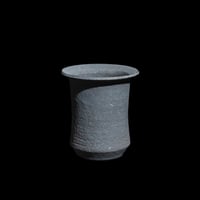かみ山陶器 黒鉄釉深ソリ鉢