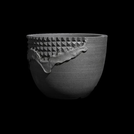 美原良 陶器鉢 雲龍 bowl