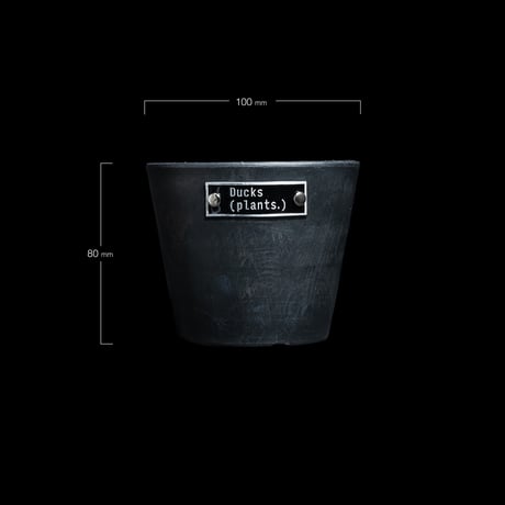 Ducks ( plants. ) ステンレスタグ付きプラントポット