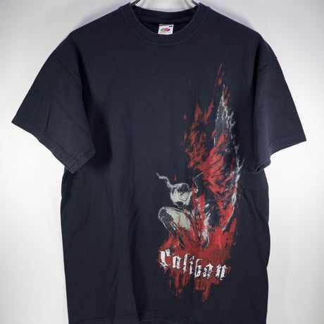 【Lサイズ】CALIBAN 古着 Tシャツ バックプリント有り