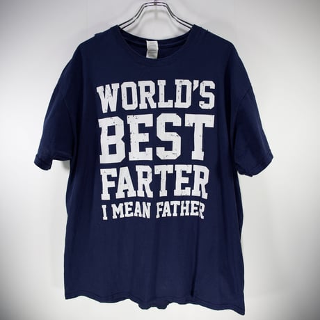 【XLサイズ】worlds best farter i mean father 古着 Tシャツ