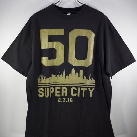 【XLサイズ】 SUPER CITY ナンバリング 古着 Tシャツ