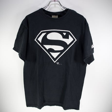 【Lサイズ】SUPERMAN ロゴ DC 古着 Tシャツ