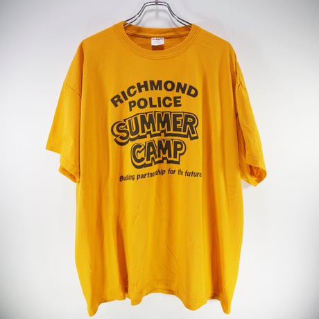 【XXLサイズ】richmond police プリント 古着 Tシャツ