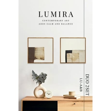 DUO(二重奏)アートシリーズ「LUMIRA (ルミラ)」2枚セット #01