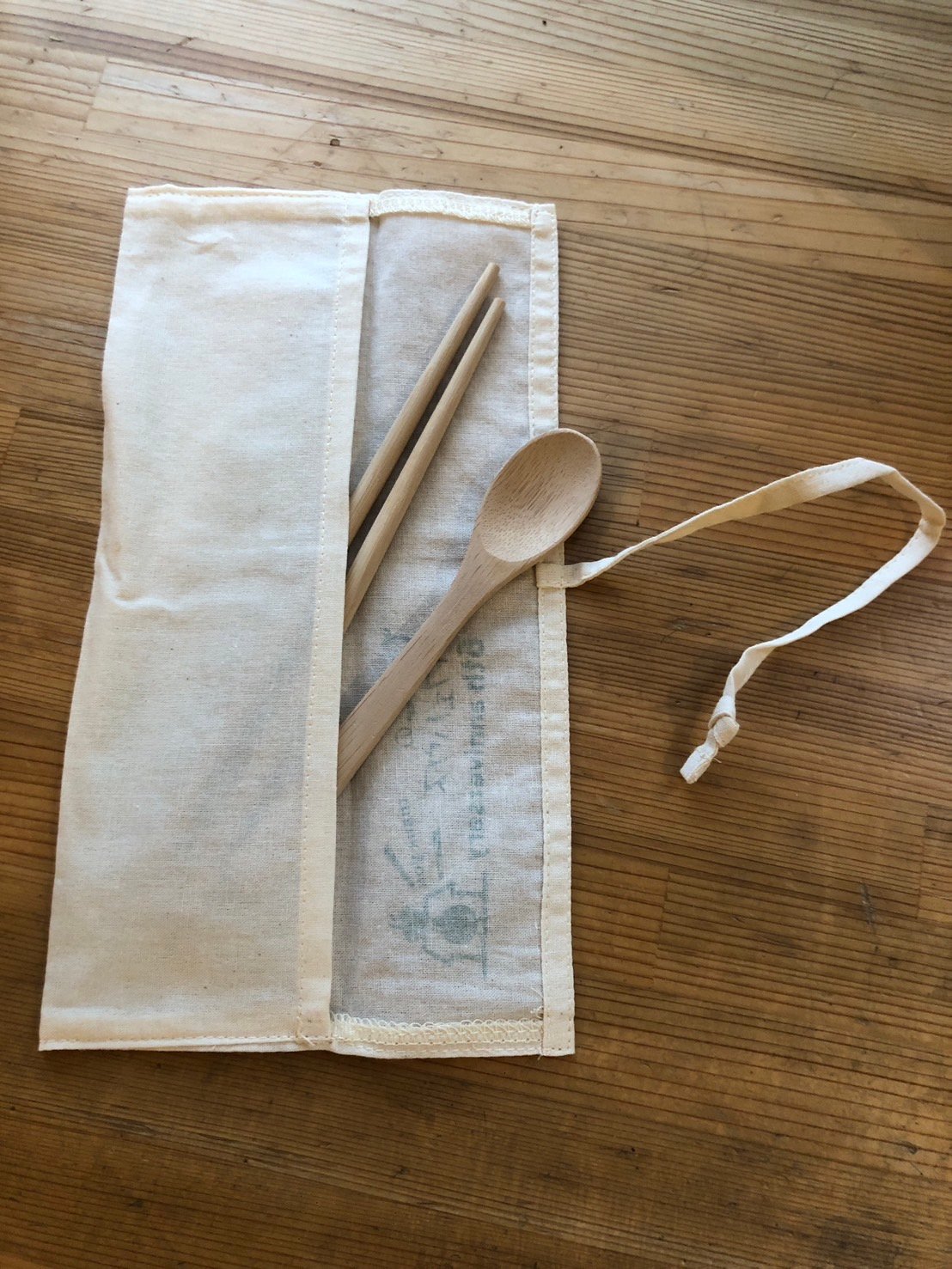 支援つき】ひよこのカフェハウス6周年記念ロゴ入りカトラリーセット