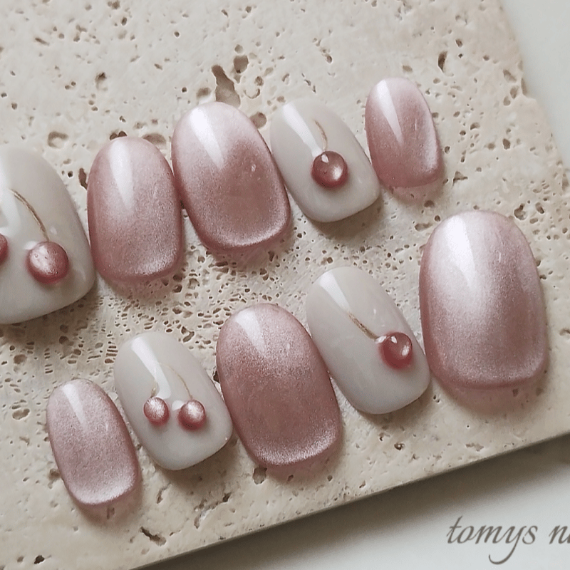 ⋆.⸜cherry×magnet⸝.⋆ネイルチップ | tomy.nailtip(14日以内発送)