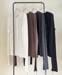 ♦️春物限定SALE♦️PRIORITY / シアーヘンリーネックPO