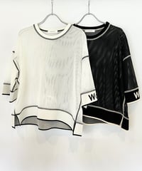 PLUSPLUS  メッシュTシャツ