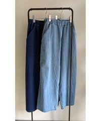 インディゴ‼️ラスト！Cachette / ポイント刺繍ワイドデニムパンツ