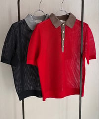PlusPlus/ メッシュポロシャツ